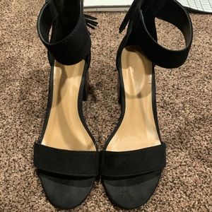 Bamboo black heels